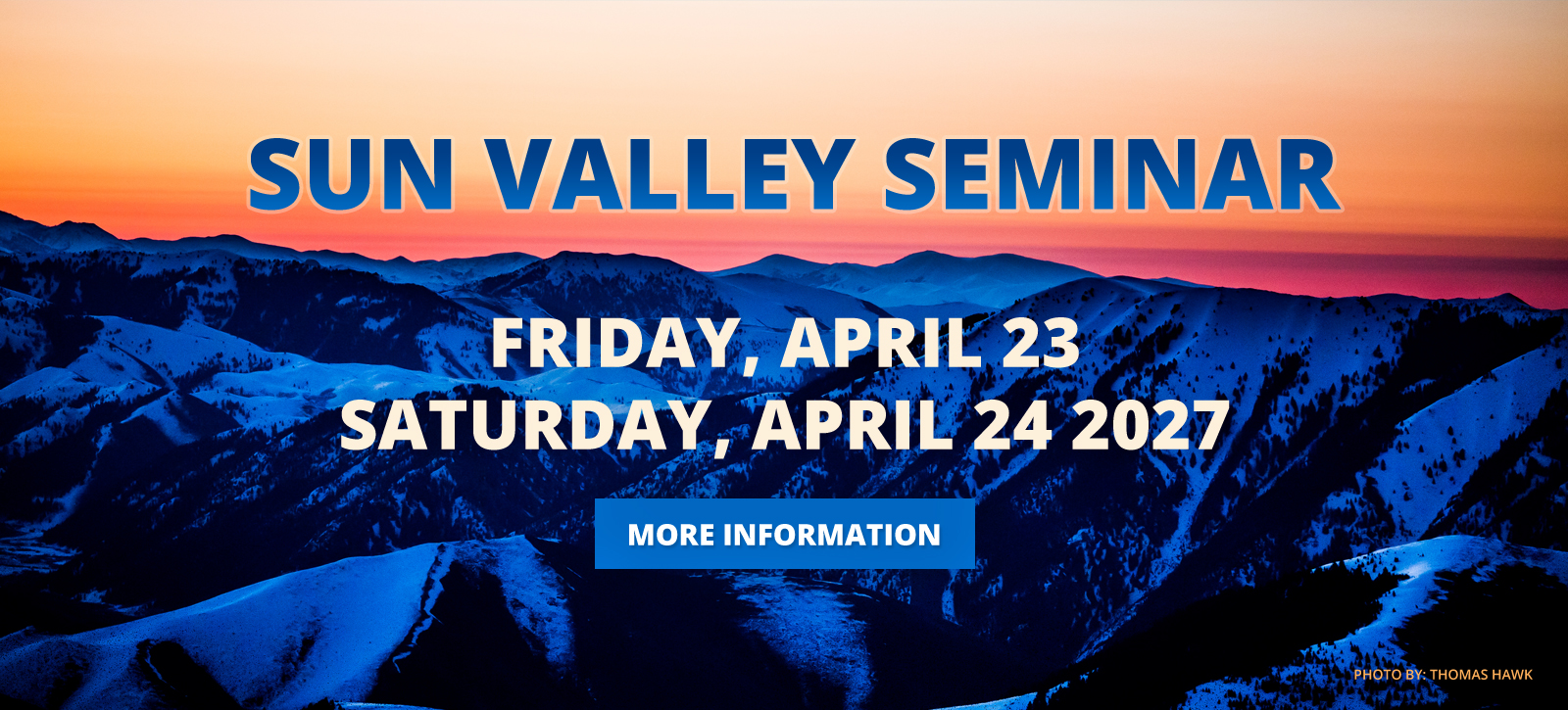 Sun Valley Seminar 2027